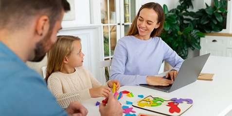 Collaborative autism care with families and therapists